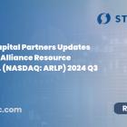 Stonegate Capital Partners Updates Coverage on Alliance Resource Partners, L.P. (NASDAQ: ARLP) 2024 Q3