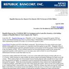 Republic Bancorp, Inc. Reports First Quarter 2024 Net Income of $30.6 Million