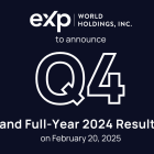 eXp World Holdings to Announce Fourth Quarter and Full-Year 2024 Results on Feb. 20, 2025