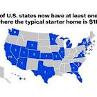 In 233 U.S. cities, even a starter home costs $1 million