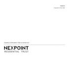 NEXPOINT RESIDENTIAL TRUST, INC. REPORTS FIRST QUARTER 2025 RESULTS
