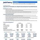 Jack Henry & Associates, Inc. Reports Second Quarter Fiscal 2024 Results