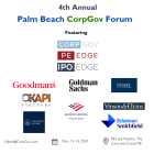 Agenda: 4th Annual Palm Beach CorpGov Forum with Goldman Sachs, Goodmans Nov 13-14