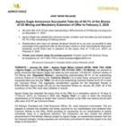 Agnico Eagle Announces Successful Take-Up of 94.1% of the Shares of O3 Mining and Mandatory Extension of Offer to February 3, 2025