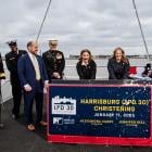 HII Christens Amphibious Transport Dock Harrisburg (LPD 30)