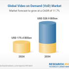 Video on Demand (VoD) Market Report 2024-2034: Netflix, Amazon, Google and Hulu Dominate