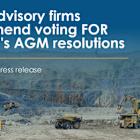LEADING INDEPENDENT PROXY ADVISORY FIRMS RECOMMEND GALIANO GOLD'S SHAREHOLDERS VOTE FOR ALL PROPOSED RESOLUTIONS