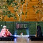 Glinda and Elphaba Wicked Costumes on Display at the Comcast Technology Center