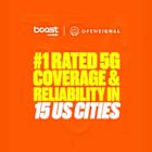 Boost Mobile Rated No. 1 in 5G Reliability and 5G Coverage Across 15 Major U.S. Cities