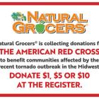 Natural Grocers® Supports American Red Cross Tornado Relief Efforts by Collecting Donations at Its 23 Stores in the Midwest Region