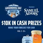 Samuel Adams and DraftKings Team Up For First-Of-Its-Kind Fan Prediction Pool For Groundhog Day