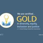 New Energy Equity achieves Gold Certification for advancements on DEIJ issues