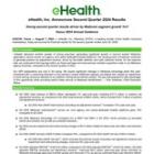 eHealth, Inc. Announces Second Quarter 2024 Results