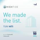 High Tide Recognized as a Top 10 Ranked Company in the Diversified Industries Sector by the TSX Venture 50 for 2024