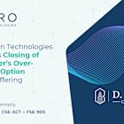 Aduro Clean Technologies Announces Closing of Underwriter’s Over-Allotment Option in Public Offering
