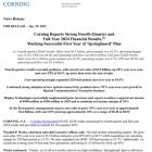 Corning Reports Strong Fourth-Quarter and Full-Year 2024 Financial Results,(1) Marking Successful First Year of ‘Springboard’ Plan