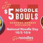 Celebrate National Noodle Day with $5 Entrees at Noodles & Company All Weekend Long