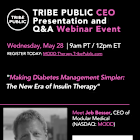 Registration Is Now Open For Tribe Public's CEO Presentation and Q&A Webinar Event Titled "Making Diabetes Management Simpler: The New Era of Insulin Therapy"  Featuring Modular Medical CEO - Wednesday, May 28, 2025
