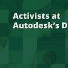 Activists at Autodesk's Door