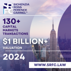 Sichenzia Ross Ference Carmel LLP Closes Over 130 Capital Markets Transactions Valued at Over $1 Billion in 2024