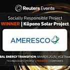 Ameresco Honored with Reuters Global Energy Transition Award for Social Impact