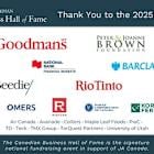 Goodmans LLP and the Peter and Joanne Brown Foundation join as presenting sponsors of the Canadian Business Hall of Fame Celebration (CBHF)