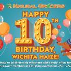 Natural Grocers® Invites Wichita Maize Customers to Celebrate Store's 10th Anniversary Feb. 21-23, 2025