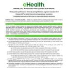 eHealth, Inc. Announces Third Quarter 2024 Results