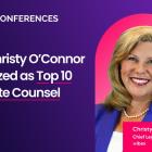 ibex’s Christy O’Connor Recognized as Top 10 Corporate Counsel Award Winner