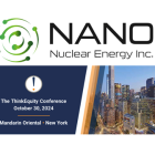 NANO Nuclear Energy Scheduled to Present at the ThinkEquity Conference on October 30, 2024