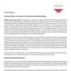 Vermilion Energy Inc. Announces the Pricing of Its Unsecured Notes Offering