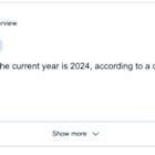 Google fixes bug that led AI Overviews to say it's now 2024
