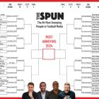 The Spun’s "Top 64 Most Annoying People in Football Media" Tournament Down to Sweet 16