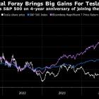 Musk’s Trump Trade Makes Tesla a Winner With $570 Billion Rally