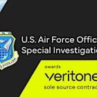 Veritone Awarded Sole Source Contract from the Department of the Air Force in Support of Air Force Office of Special Investigations
