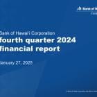 Bank of Hawai‘i Corporation Fourth Quarter and Full Year 2024 Financial Results