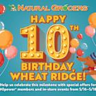 Natural Grocers® Invites Wheat Ridge, CO, Customers to Celebrate Store's 10th Anniversary, May 16-18, 2025