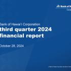 Bank of Hawai‘i Corporation Third Quarter 2024 Financial Results