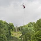 Mon Power Deploys Aerial Saw to Trim Trees in Hard-to-Access Areas