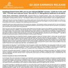 AngloGold Ashanti Q3 2024 Earnings Release for the Three Months and Nine Months Ended 30 September 2024