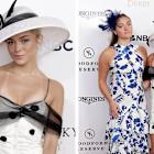 Livvy Dunne Favors Romantic Details in For Love and Lemons Cocktail Dress and Feathered Hat at 2025 Kentucky Derby With Sister Julz Dunne