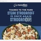 Start the New Year with Steak Stroganoff: Noodles & Company's Fan-Favorite is Back--Get It While It's StroganON!