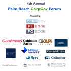 Preliminary Agenda: 4th Annual Palm Beach CorpGov Forum with Goodmans, Goldman Nov 13-14