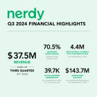 Nerdy Announces Third Quarter 2024 Financial Results