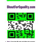 GENDER EQUALITY ISN'T YET IN THE CONSTITUTION -- ADVOCATES CALL ON SUPPORTERS TO #SHOUTFOREQUALITY